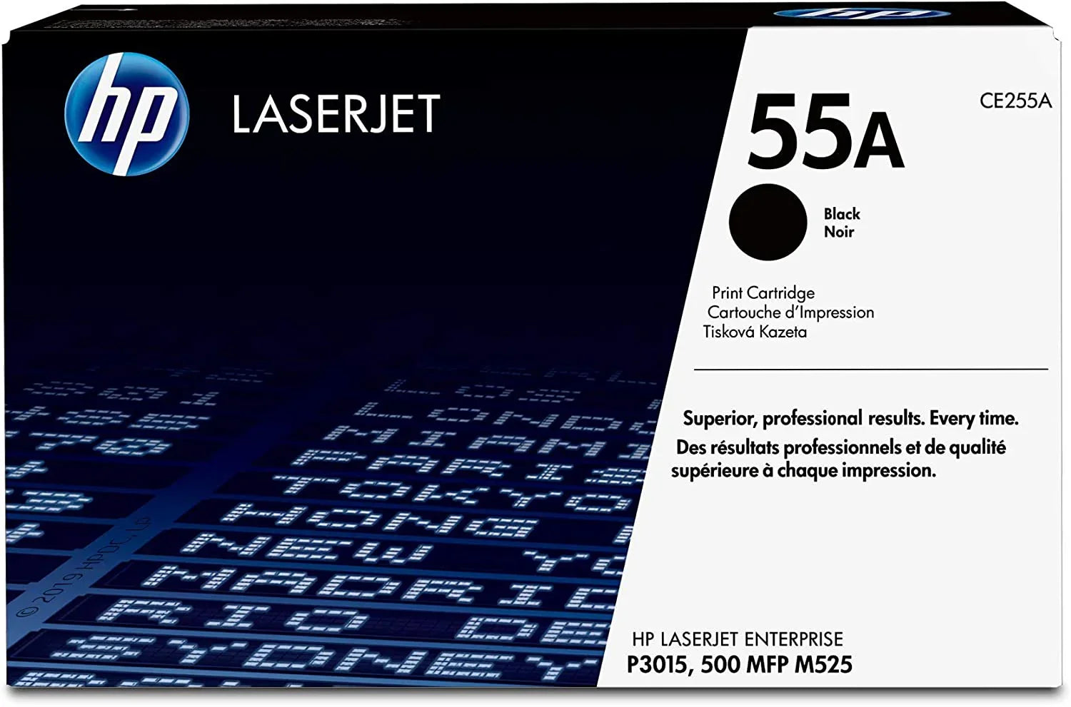 Hp Ce255a 55a Laserjet Black Toner Print Cartridge - eBuy UAE